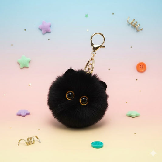 Chaveiro Gato Peludinho – Encanto Portátil e fofura na sua bolsa!