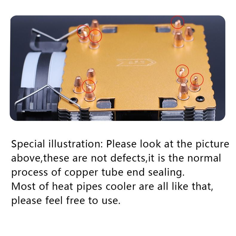 Wovibo Ventilador de Refrigeração da CPU, para Intel 775, 1150, 1151, 1155, 1200